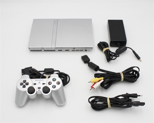 Playstation 2 - Slim - Silver - Console - SNR FC4083103 (B Grade) (Used)